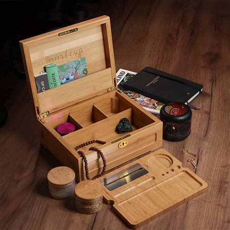 stash boxes with rolling trays